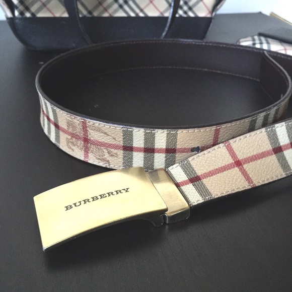 burberry haymarket belt